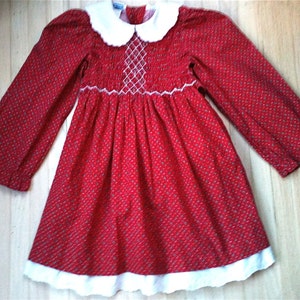 Polly Flinders Smocked Holiday Dress Girls 5 image 1