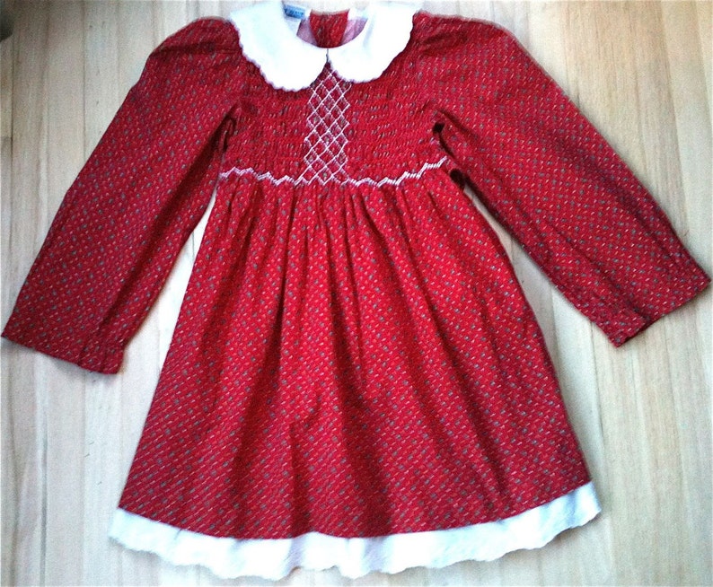 Polly Flinders Smocked Holiday Dress Girls 5 image 1