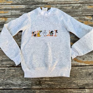 7/8 Kids Halloween Sweatshirt 1980s