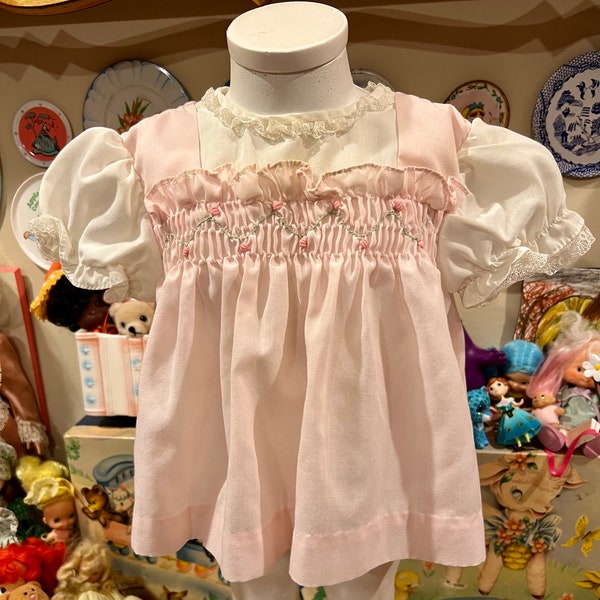 6-9 Months Nannette Smocked Baby Dress