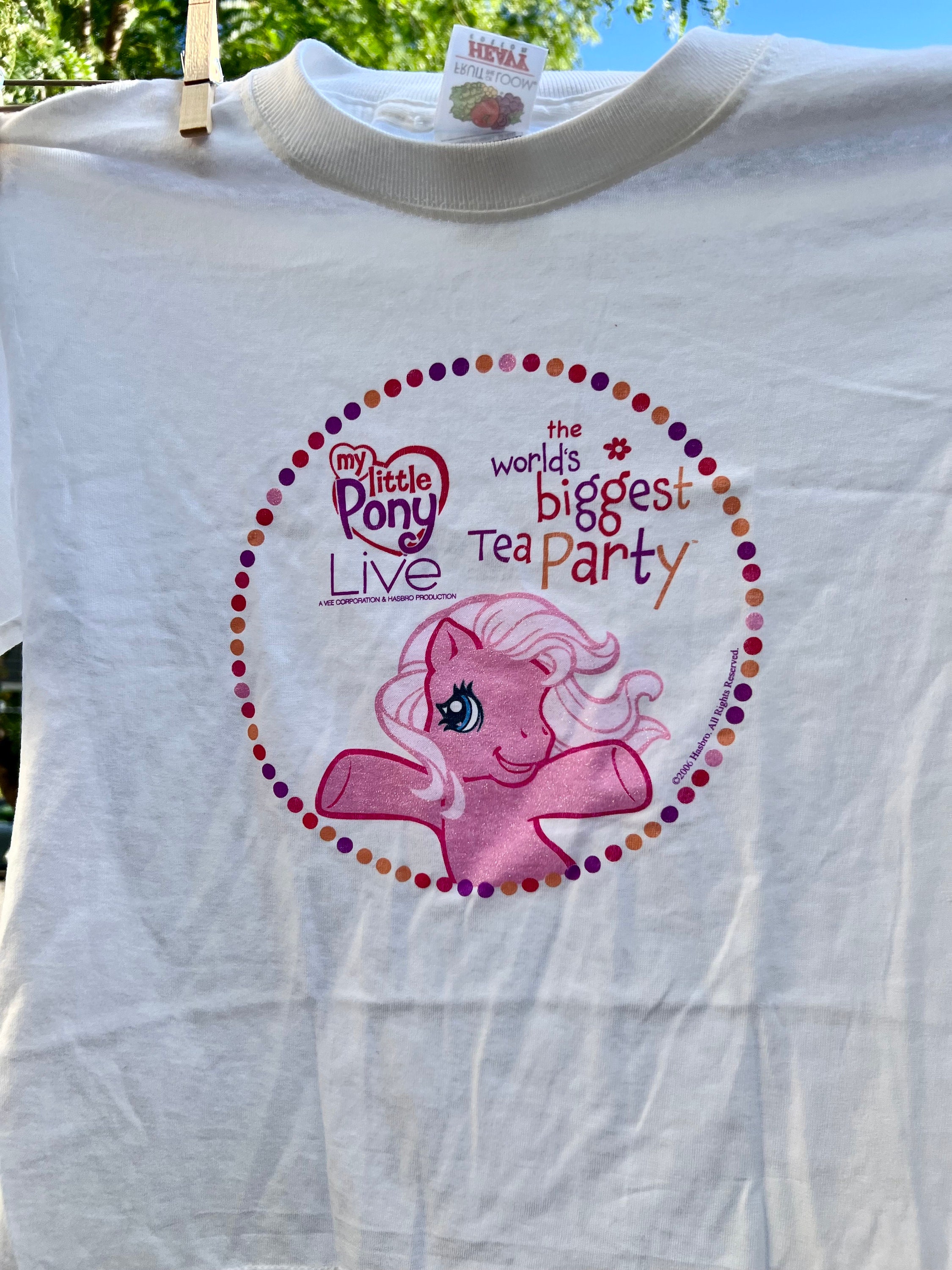 2008年マイリトルポニー Tシャツ古着ヴィンテージ  ナイルパーチ　ムチャチャ 2008年マイリトルポニー Tシャツ古着ヴィンテージ ナイルパーチ