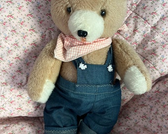 Vintage 1970s Jointed Teddy Bear