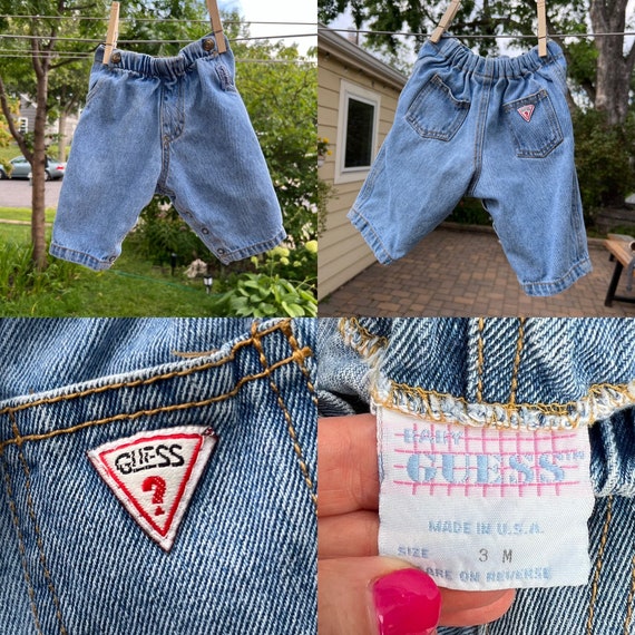 Vaqueros Guess de los anos 80 de 3 a 6 meses Etsy Espana