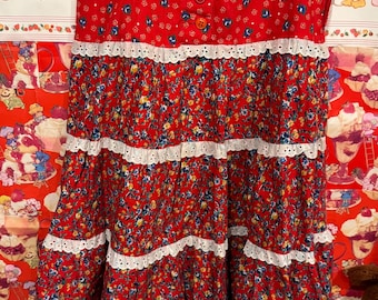 12/14 Years Girls 70s Skirt 22 inch waist