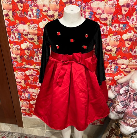 4T Red and Black Dress - image 5