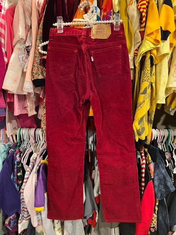 12/14 Kids Levis Corduroy Pants 24 Inch Waist - image 4