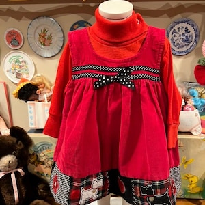 9-12 Months Scotty Dog Dress