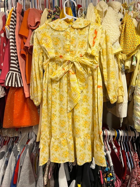 3T Prairie Apron Dress and Bonnet 1970s - image 7