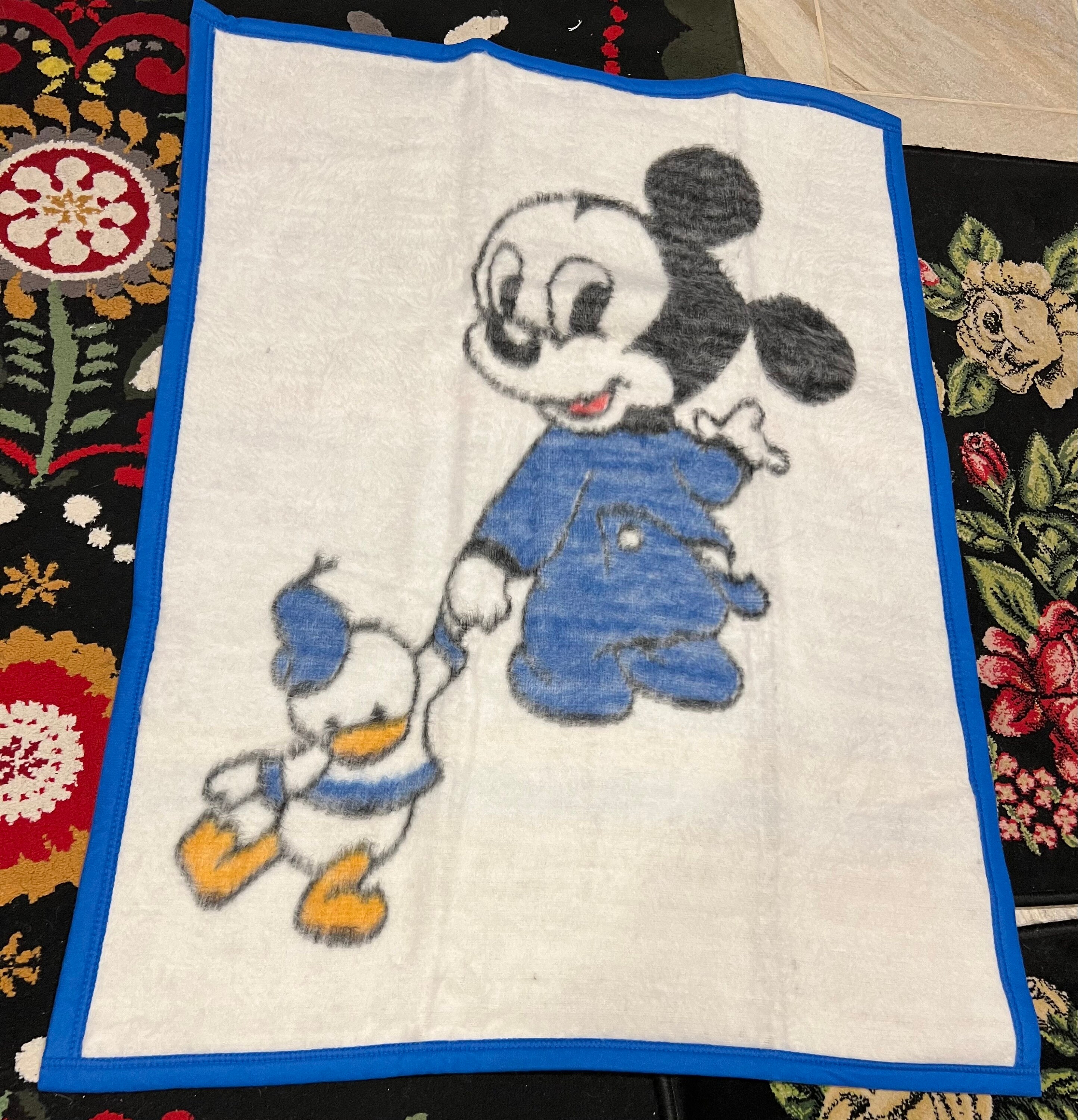 Vintage Disney Baby Blanket Biederlack Etsy