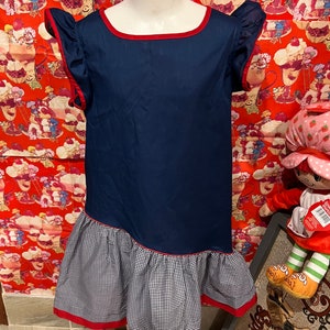 7/8 Red, White and Blue Dress