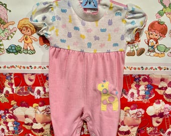 Mameluco de jirafa Health-tex de 3/6 meses, años 80