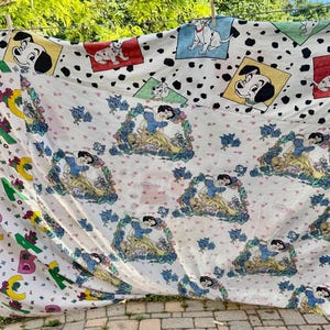 Handmade Twin Bed Duvet Cover 1990s Vintage