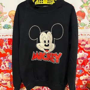 7/8 Vintage Mickey Mouse-sweater voor kinderen, jaren 80/begin jaren 90 afbeelding 1