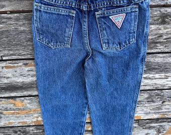 kids vintage GUESS パンツ 12M Sz 6Y Vintage 90s Kids Guess Denim Cotton Jeans Medium Wash Blue