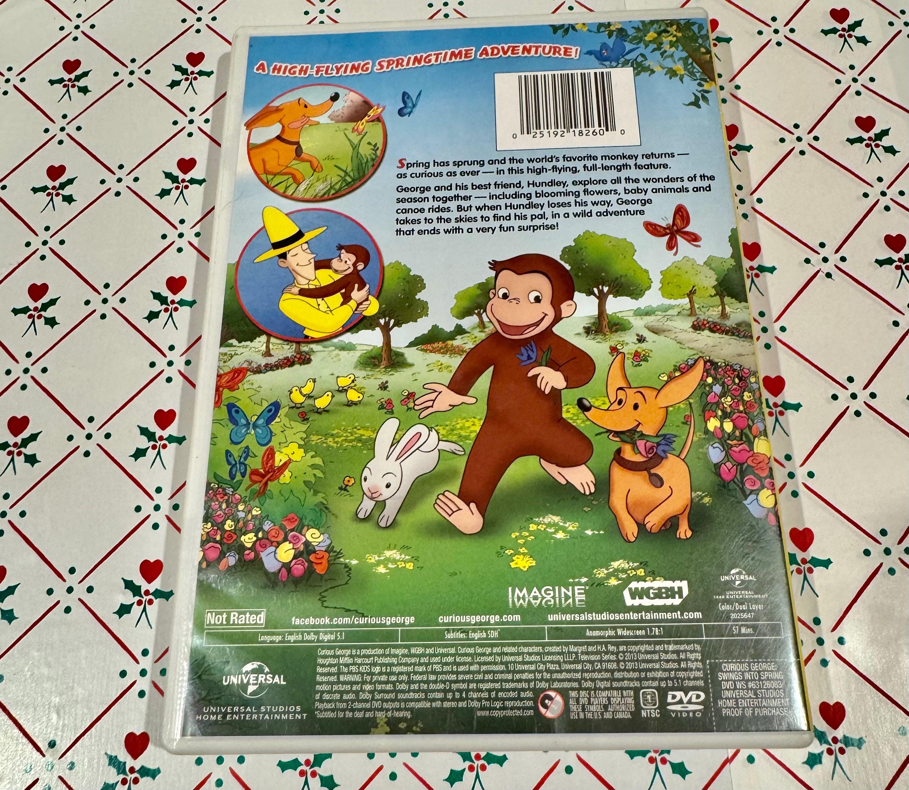 Curious George Swings Into Spring DVD - Etsy
