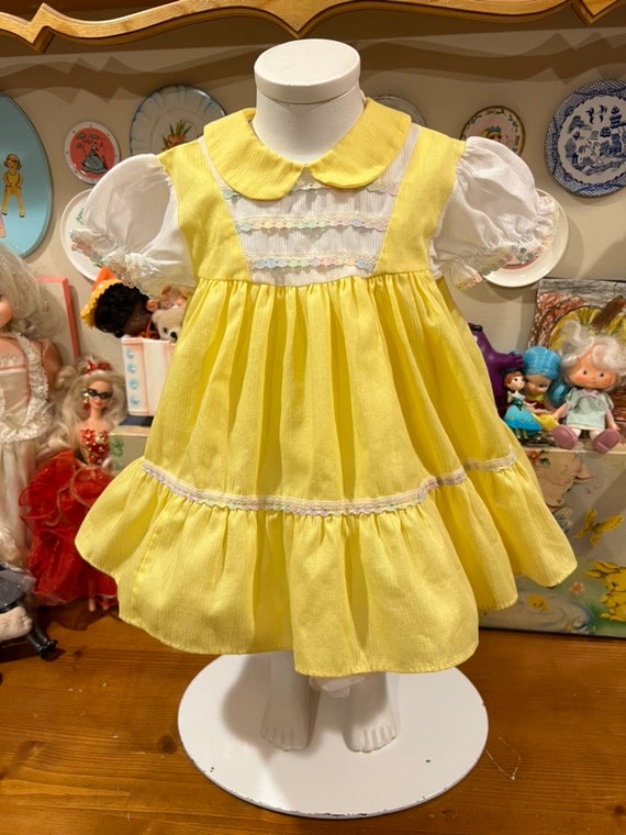 6-9 Months Yellow Baby Dress - image 2