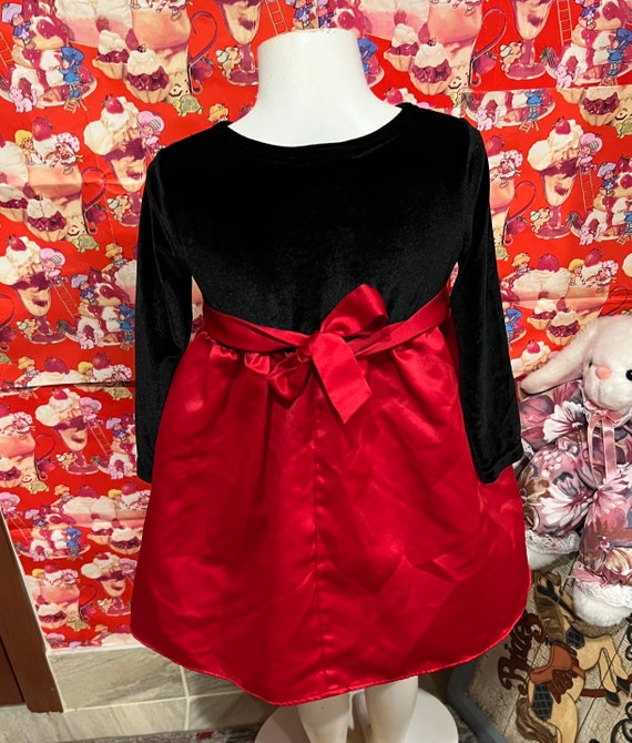 4T Red and Black Dress - image 3