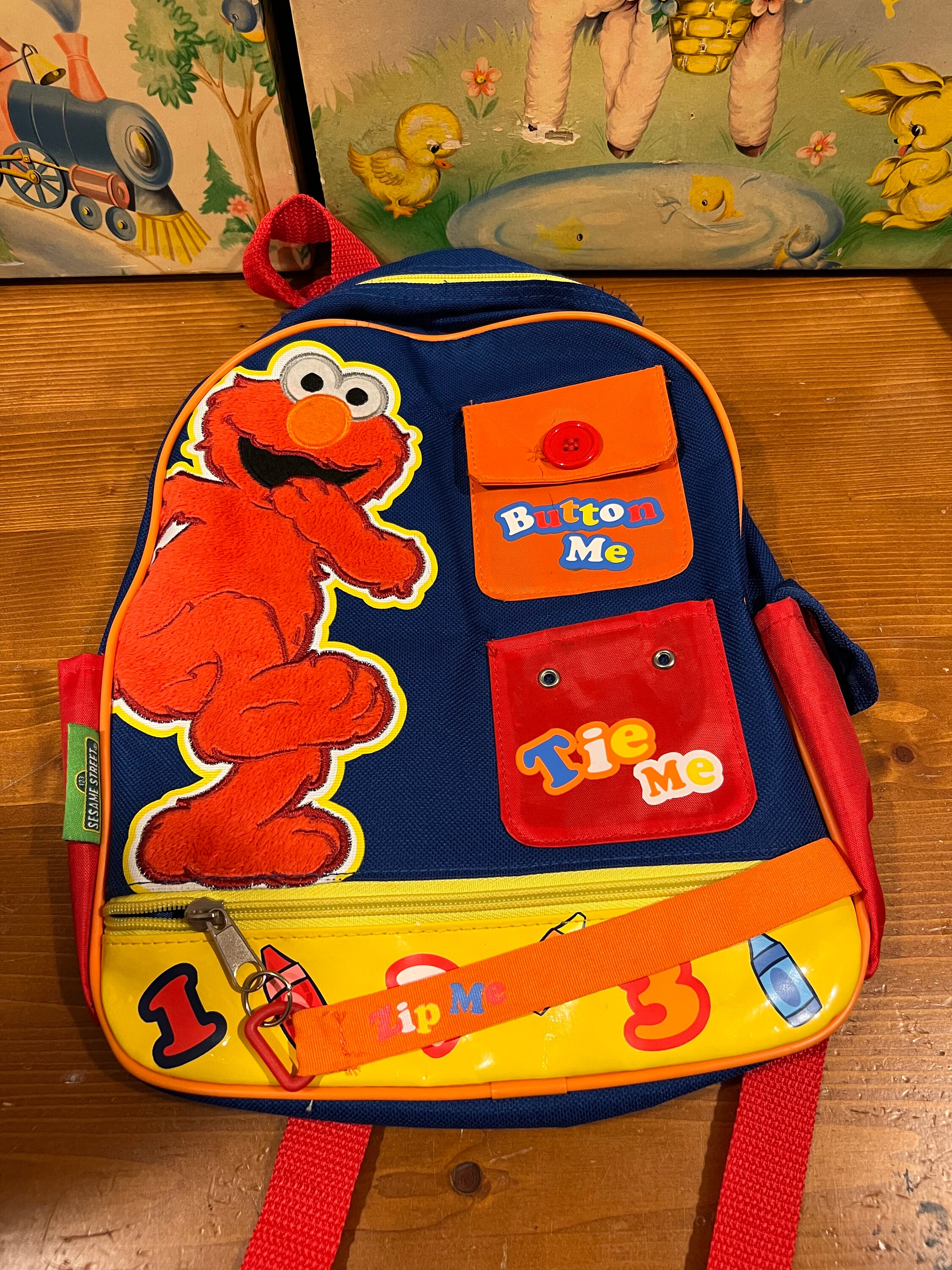 Elmo abc backpack 2025