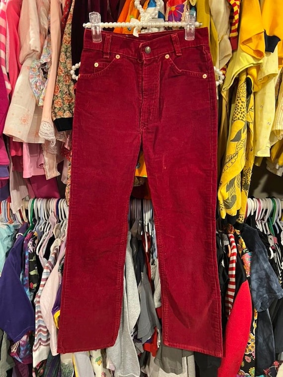 12/14 Kids Levis Corduroy Pants 24 Inch Waist - image 2