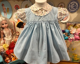 Robe de bébé des années 60, 9-12 mois