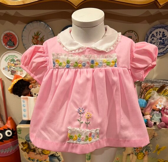 3-6 Months Pink Baby Dress - image 2