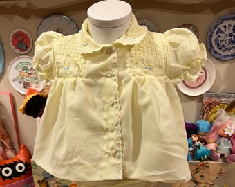 0-3 Months Yellow Baby Dress and Bloomers