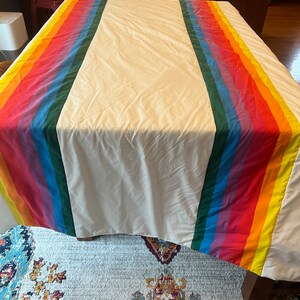 80s Rainbow Twin Bedspread