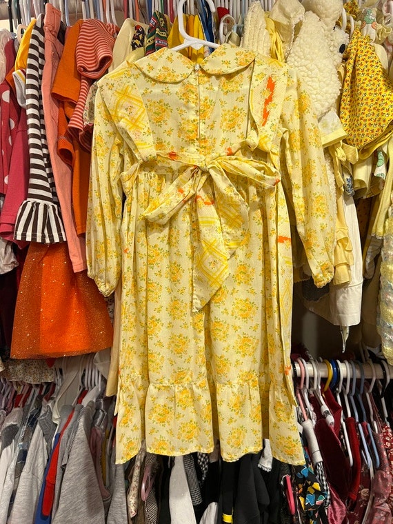 3T Prairie Apron Dress and Bonnet 1970s - image 6