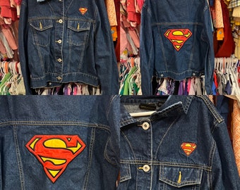 Chaqueta vaquera Superman para niños 12/14