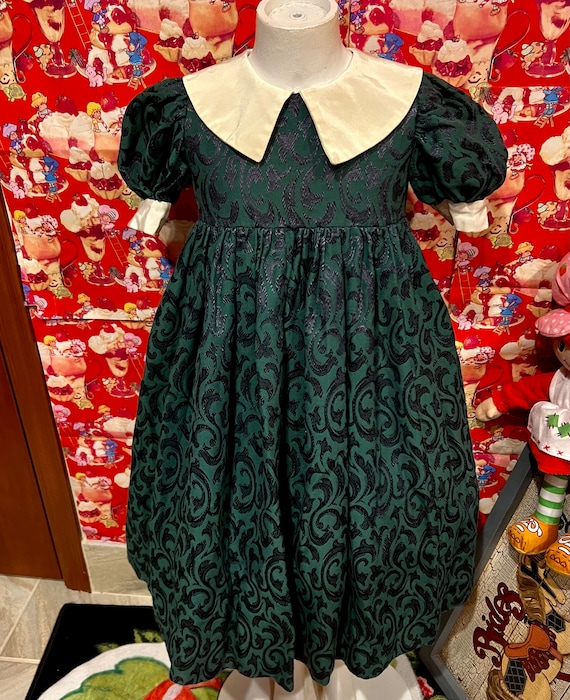 slim fit dress slacks Vintage Green Denim Dress 5t