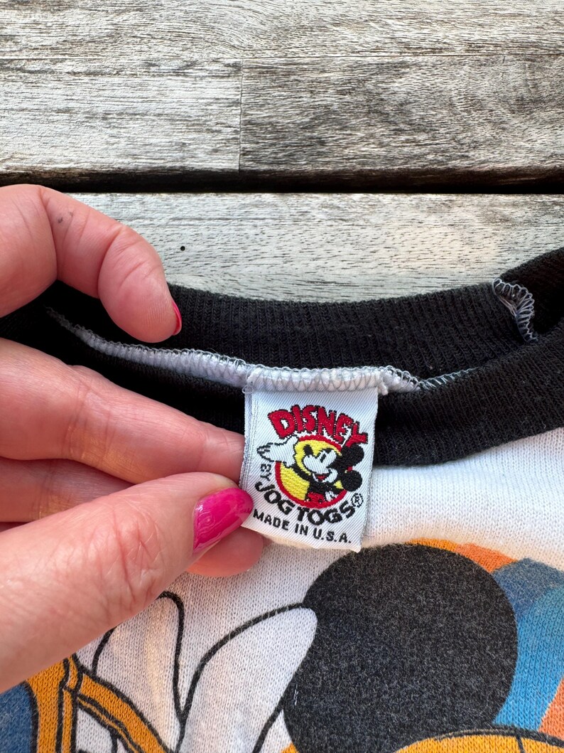 18/24 Months Vintage Disney Mickey Mouse "Catch It" Sweatshirt image 3