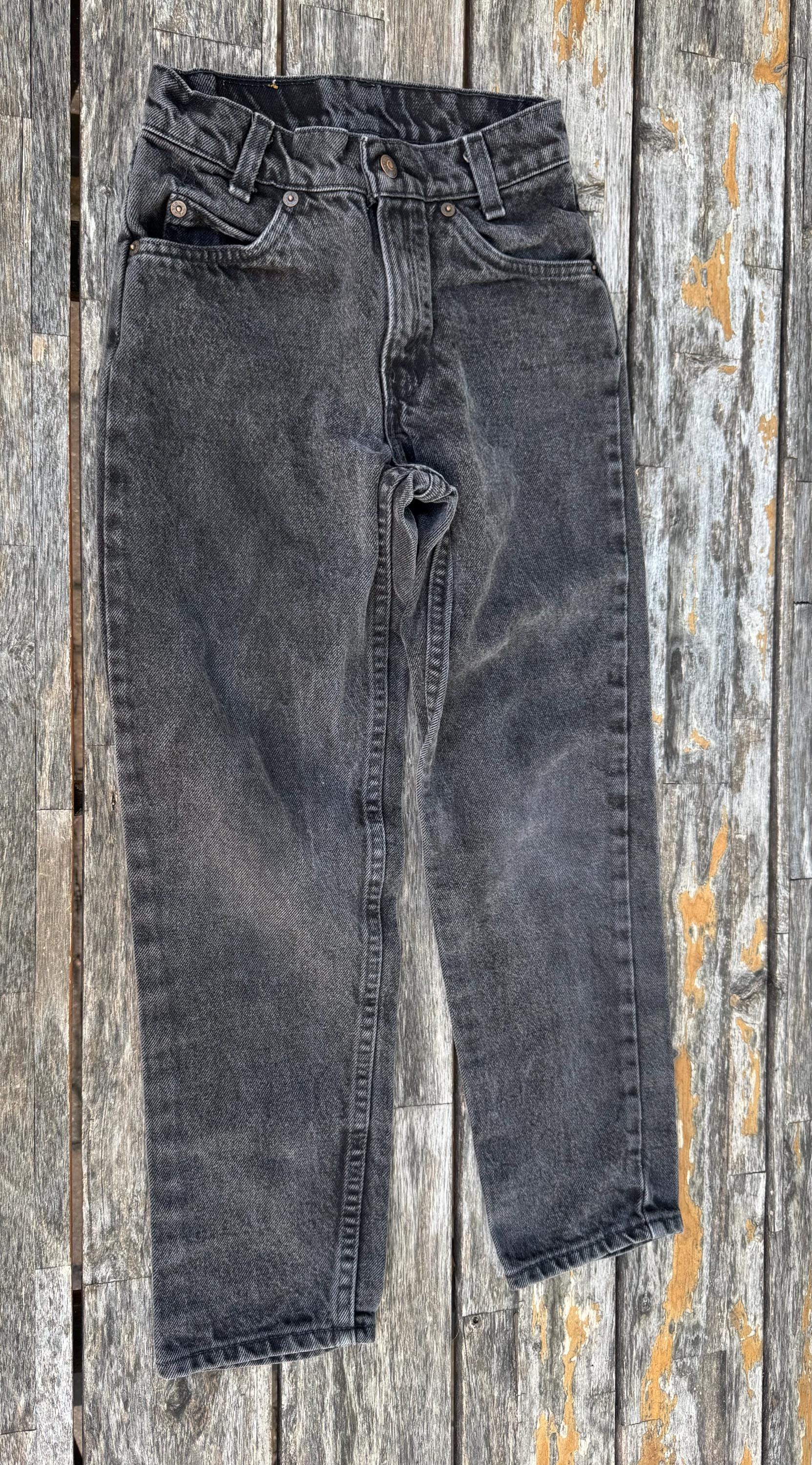 8/10 Kids Black Levis White Tab 22 Inch Waist - Etsy