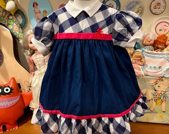 2T Handmade Blue Dress Etsy
