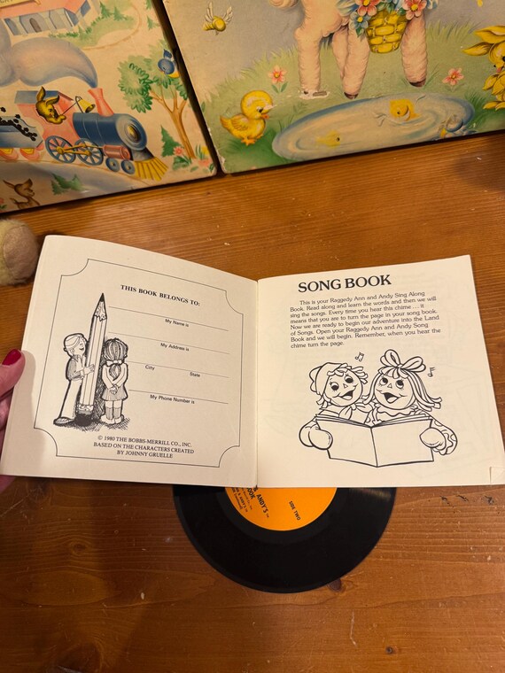 Raggedy Ann and Andy Record and Book - Etsy