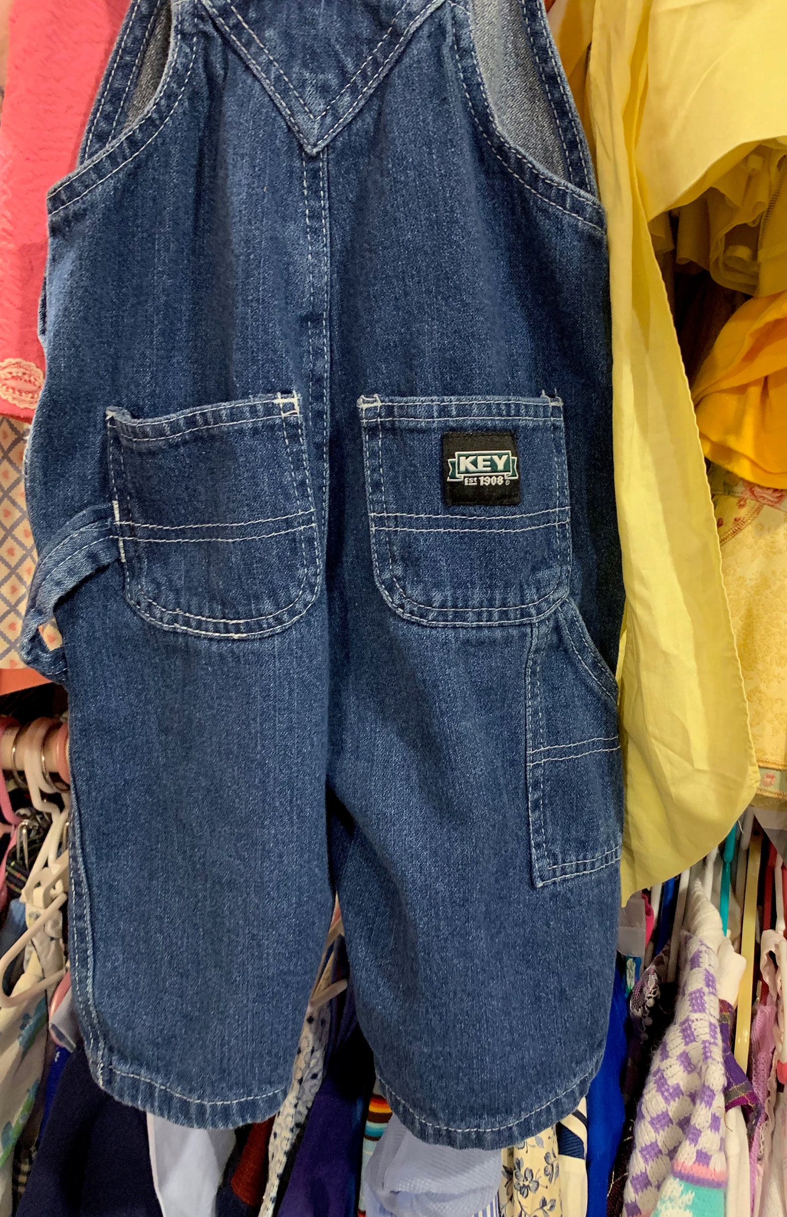 Key Overalls 9/12 Months Etsy