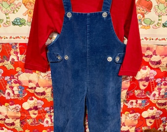 Conjunto de peto para bebé de 18/24 meses, estilo vintage de los años 80.