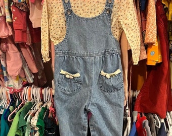 18-24 Months Blouse and Overalls