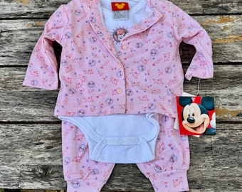 3/6 Monate NOS Minnie Maus Set Y2K