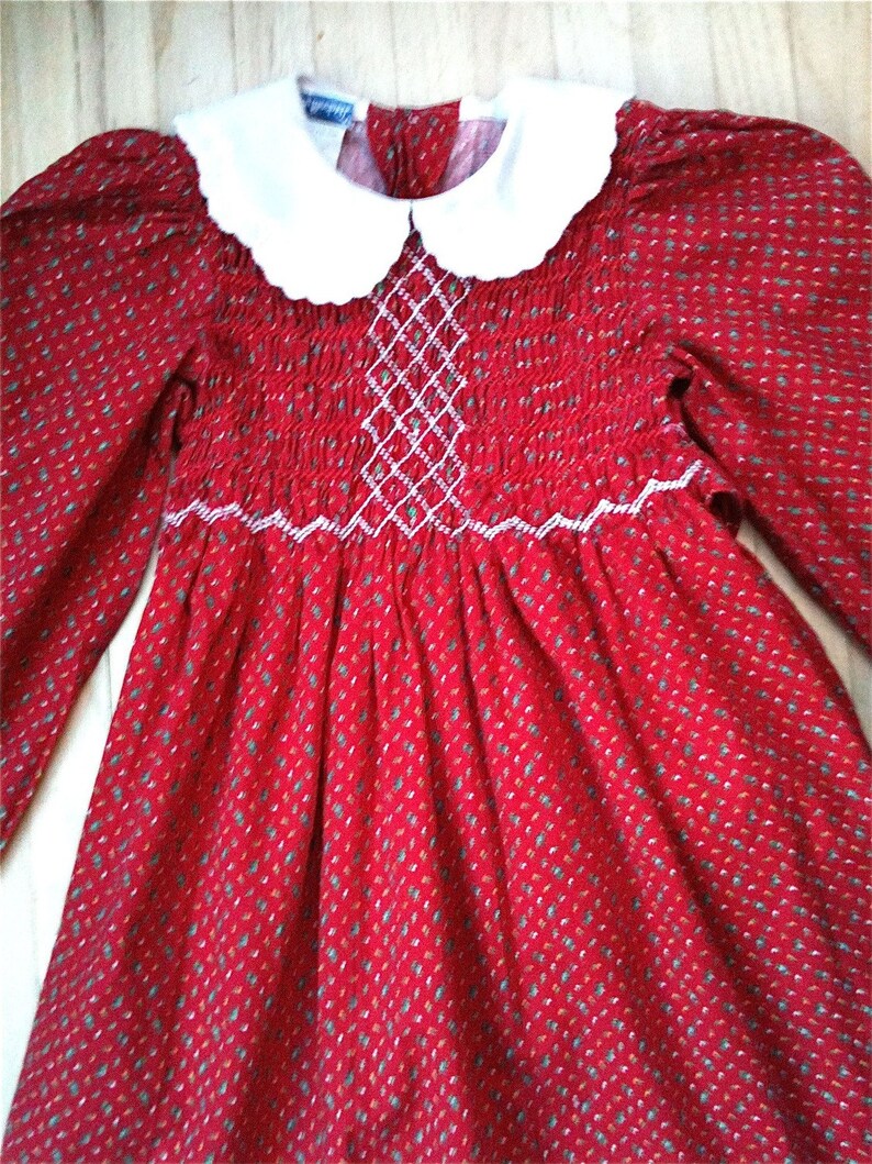 Polly Flinders Smocked Holiday Dress Girls 5 image 3