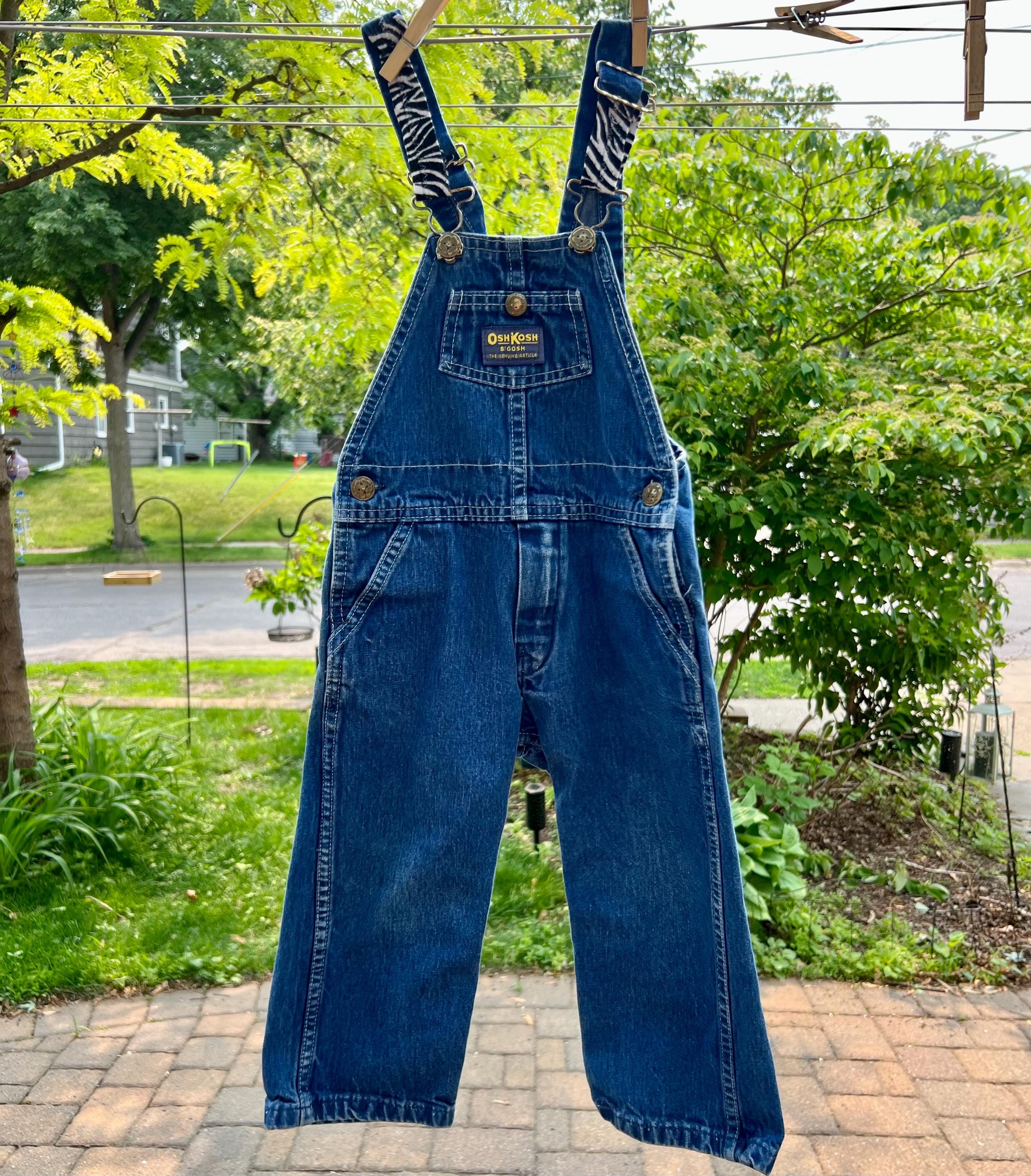 3T Oshkosh Overalls With Zebra Embellished Straps - Etsy