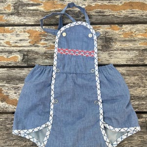 3/6 Months 70s Baby Romper