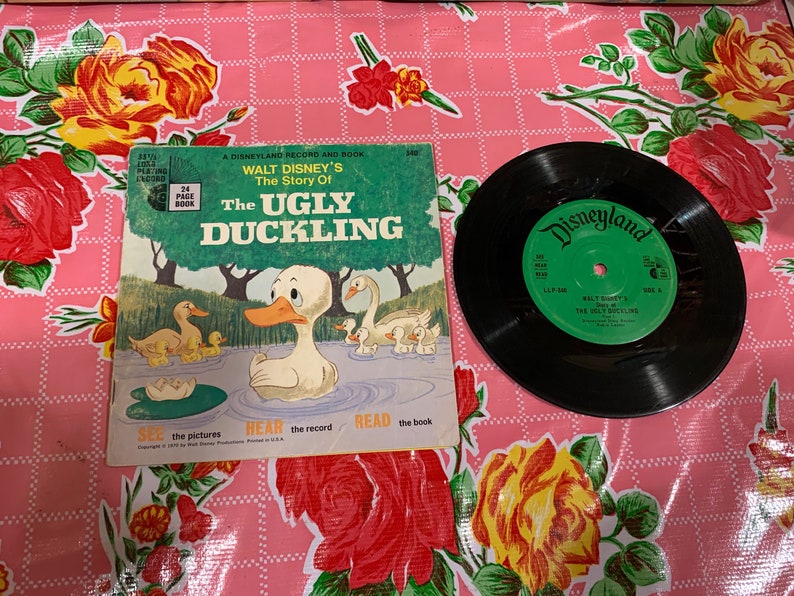 Disney's Ugly Duckling Record and Book Etsy