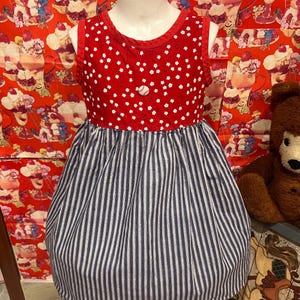 4/5T Red White and Blue Dress