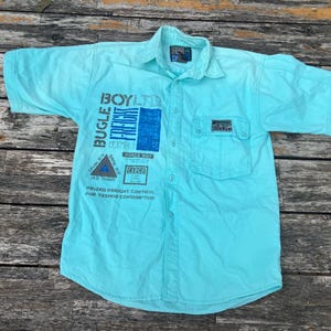 Kids 12/14 Bugle Boy 80s Button Down