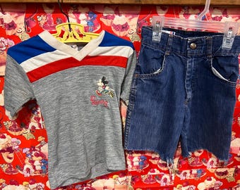4/5T Kids 1980’s Mickey Mouse Outfit