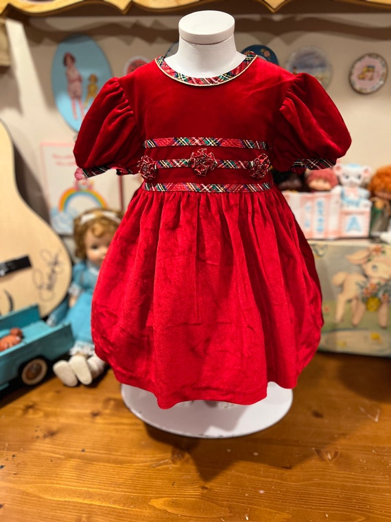 18/24 Months Red Velvet Dress - image 7