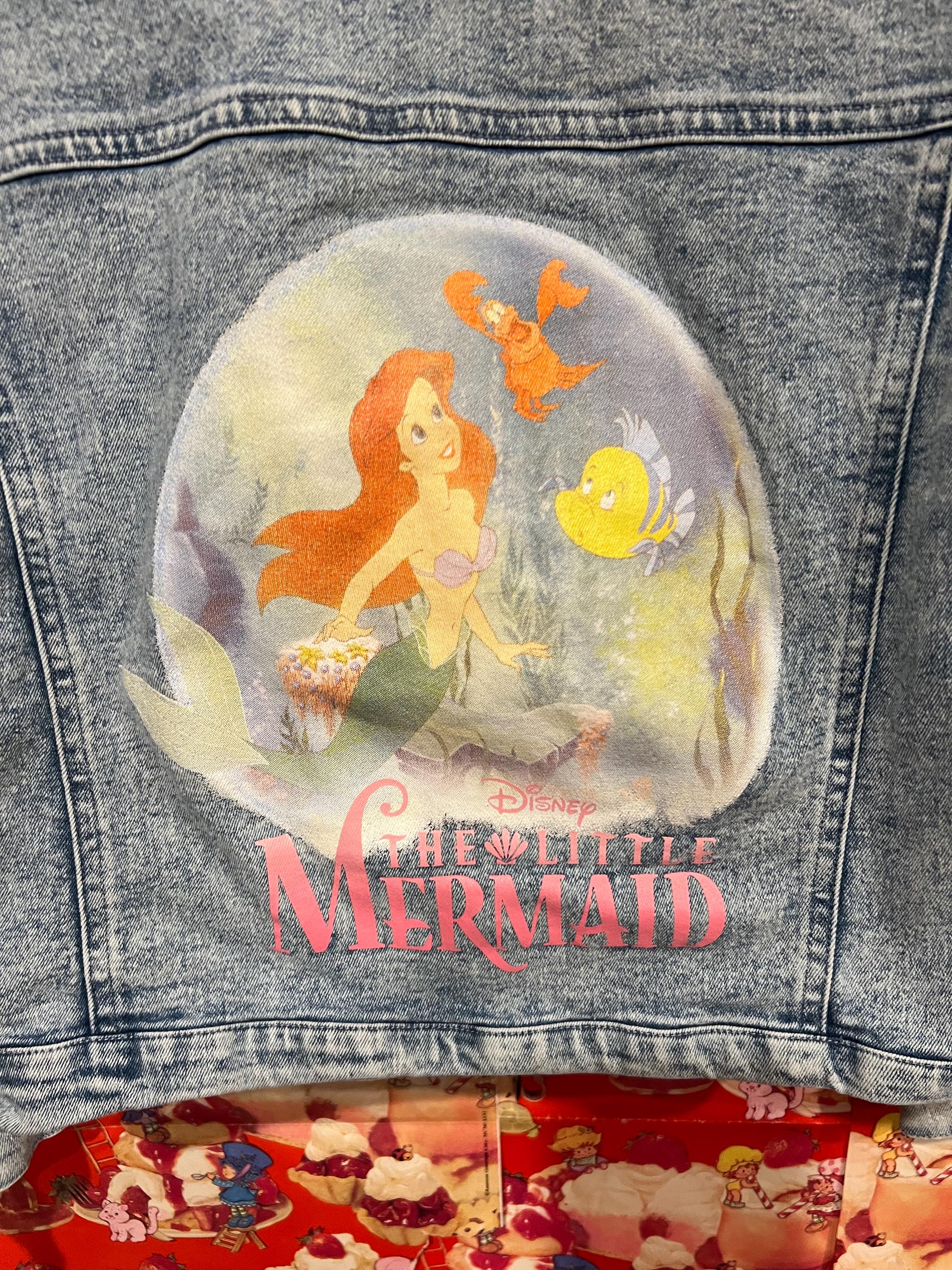 Girls 5/6 Disney Little Mermaid Jean Jacket - Etsy