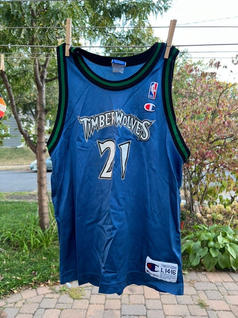Kids 14 Kevin Garnett Timberwolves Jersey 1990s - Etsy