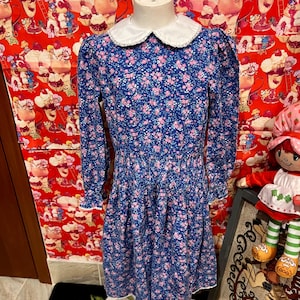 7/8 Floral Dress 1980s