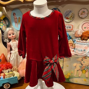 2T Red Velvet Dress